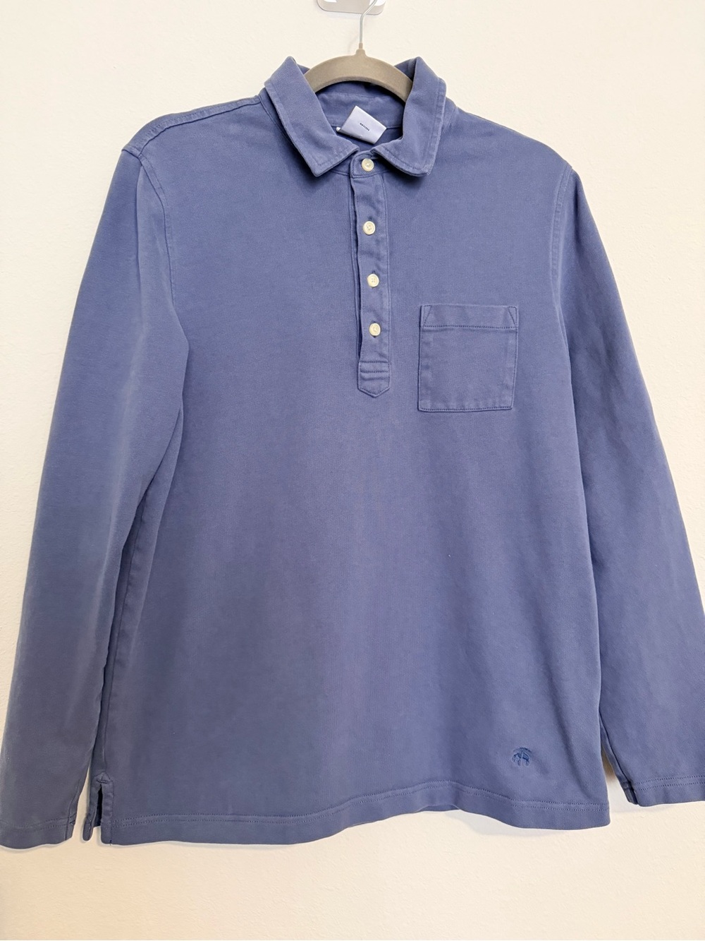 Brooks Brothers Long-Sleeve Polo Shirt in Dusty Blue